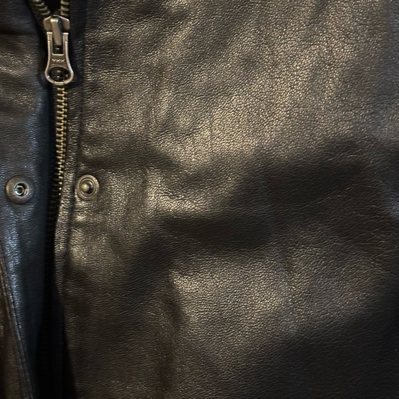 - Gap Vintage Soft Black Genuine Leather jacket size SMALL WOMEN - Picture 12 of 15
